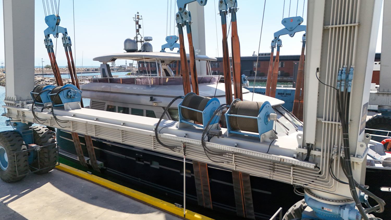 The yard and its buildings, where the crew room and workshops are